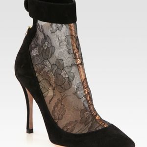 Valentino Lace Booties Sz 7.5